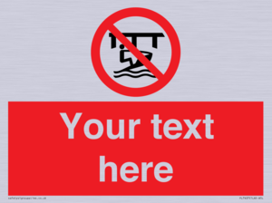 Custom Do not use watercraft in the vicinity of piers